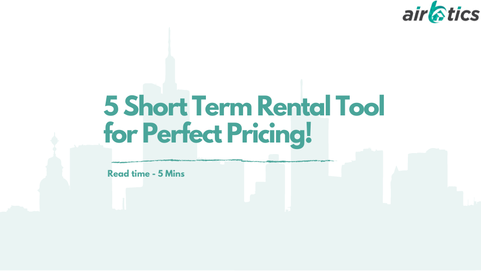 Short term rental pricing tools