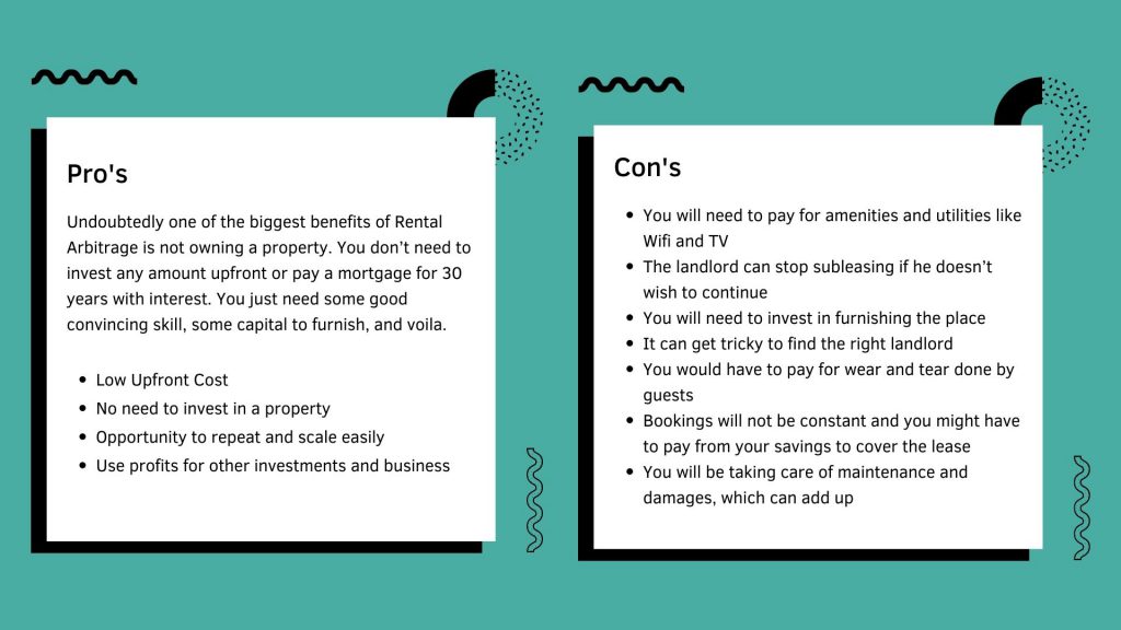 rental arbitrage pros and cons