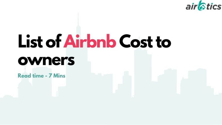 list of airbnb cost to owners