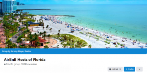 AirBnB Hosts of Florida Facebook Community