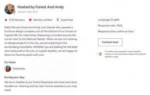 airbnb host description examples