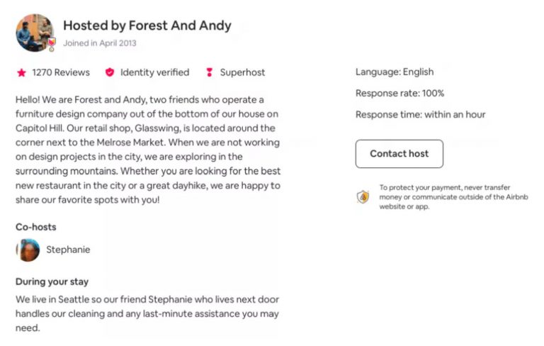 Best Airbnb Host Description Examples 2022 Airbtics Airbnb Analytics