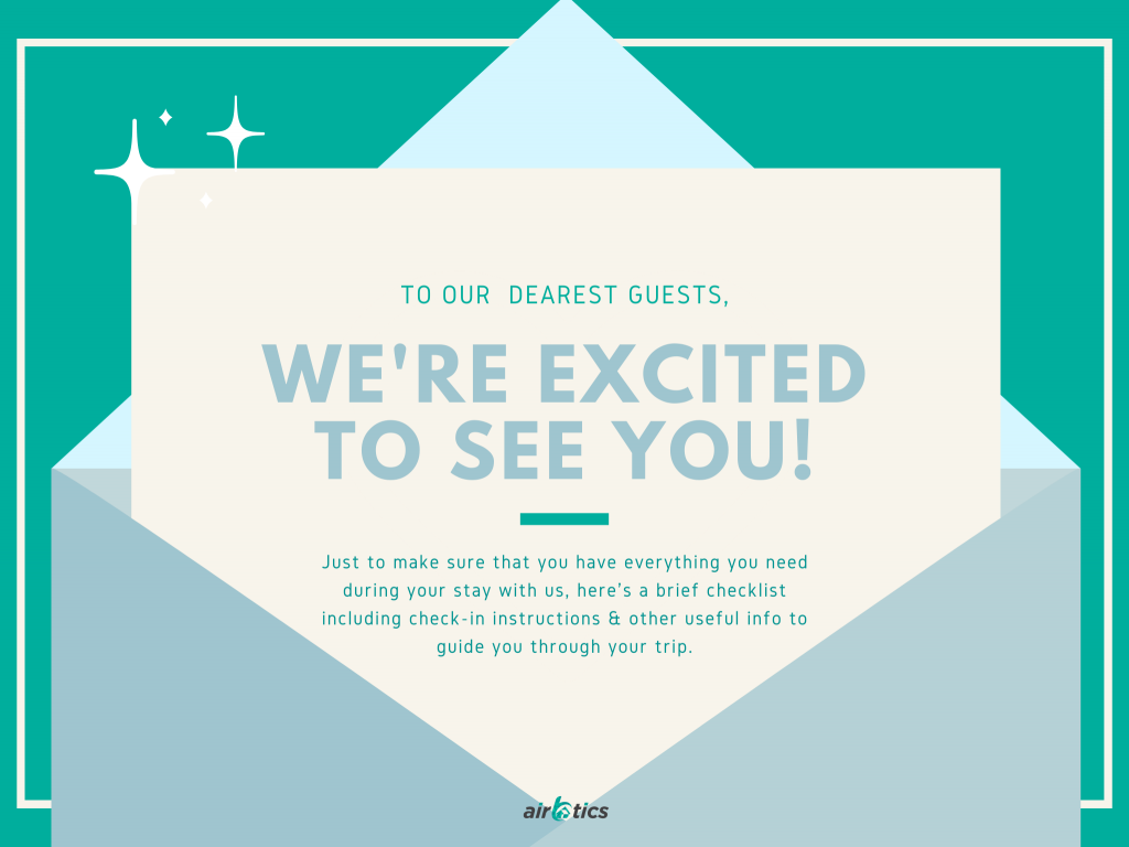 airbnb welcome guest letter sample