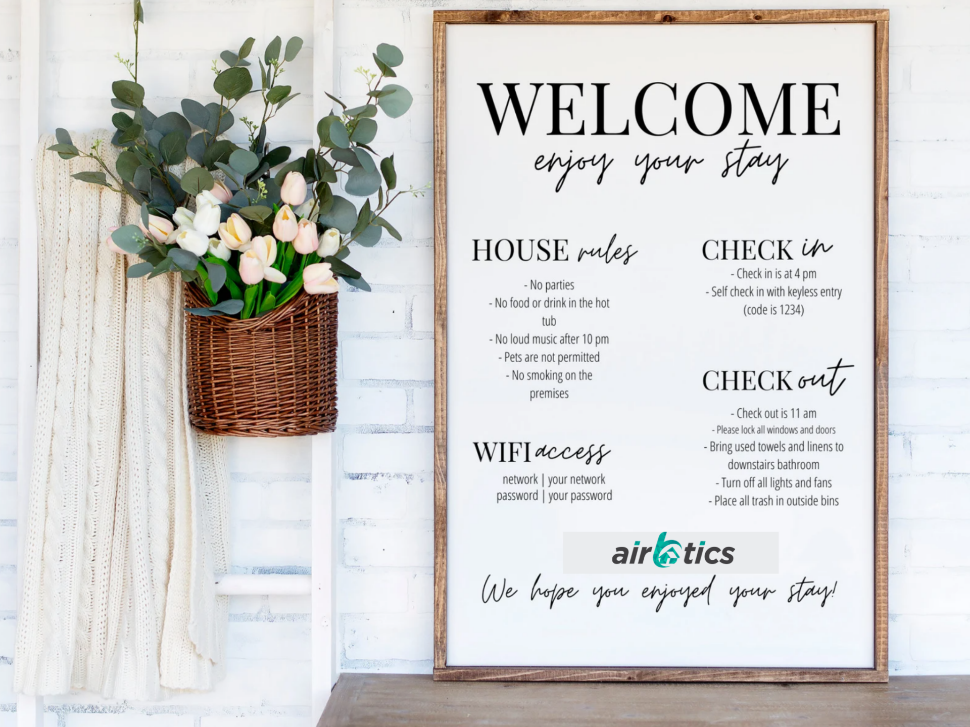 Airbnb welcome letter templates