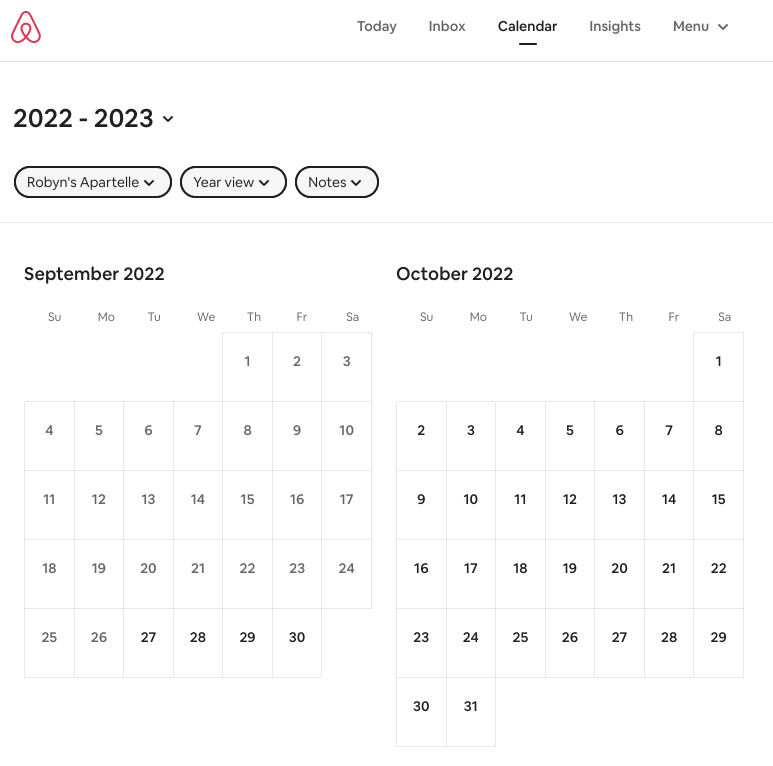 avoid gaps airbnb calendar