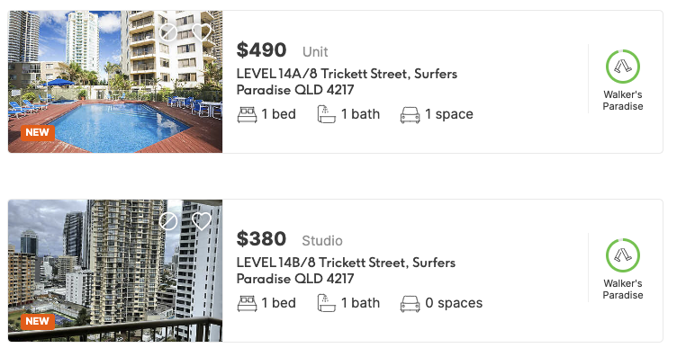 sublet in Surfers Paradise