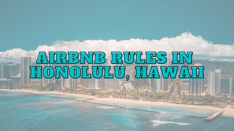 airbnb rules honolulu hawaii