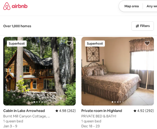 Airbnb investment guide running springs