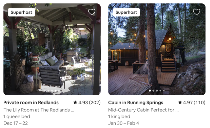 Airbnb investment guide running springs