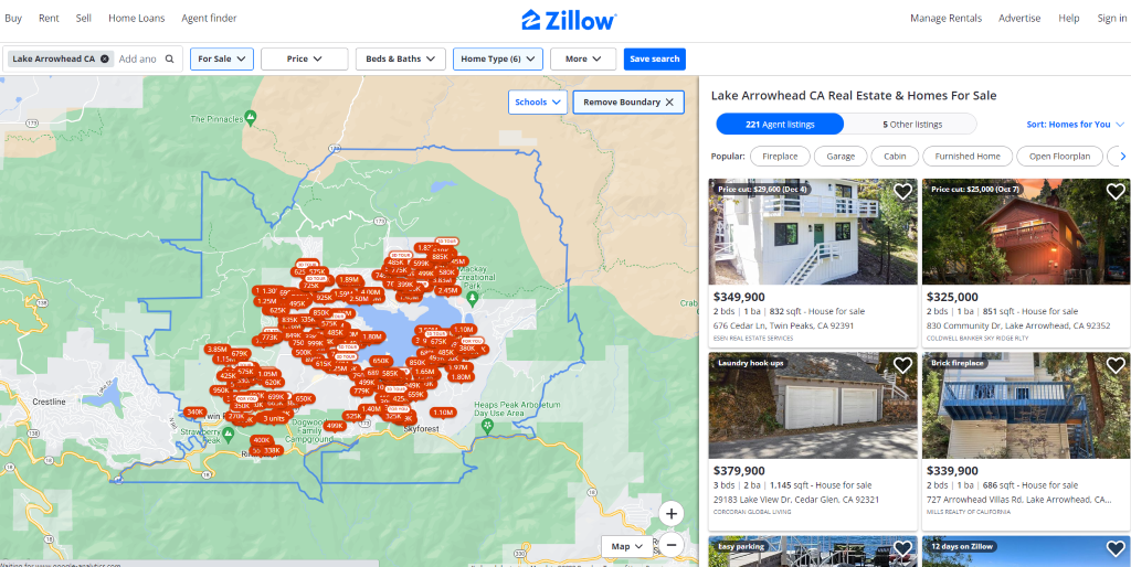 airbnb property investment Lake Arrowhead