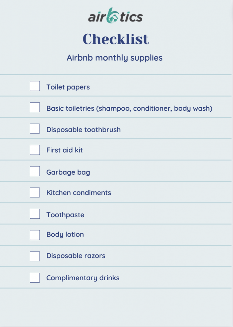 Additional Expenses Checklist