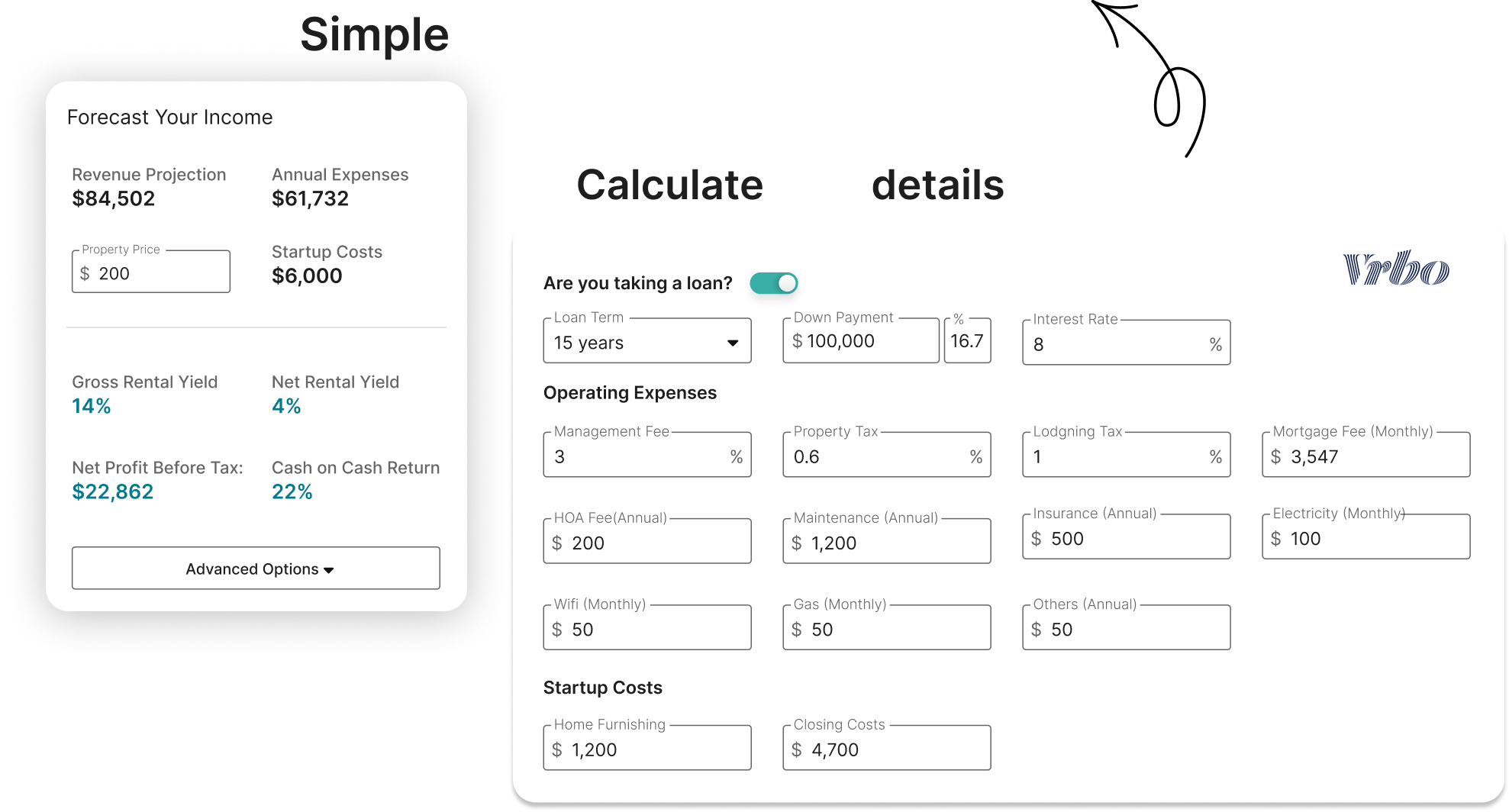 Vrbo Calculator